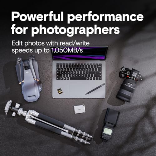 Crucial X9 Pro 2TB Portable SSD – 1050MB/s Reads, Water & Dust Resistant USB 3.2 Drive