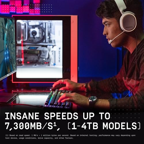 WD_BLACK 4TB SN850X NVMe SSD - 7,300 MB/s, Gen4 PCIe